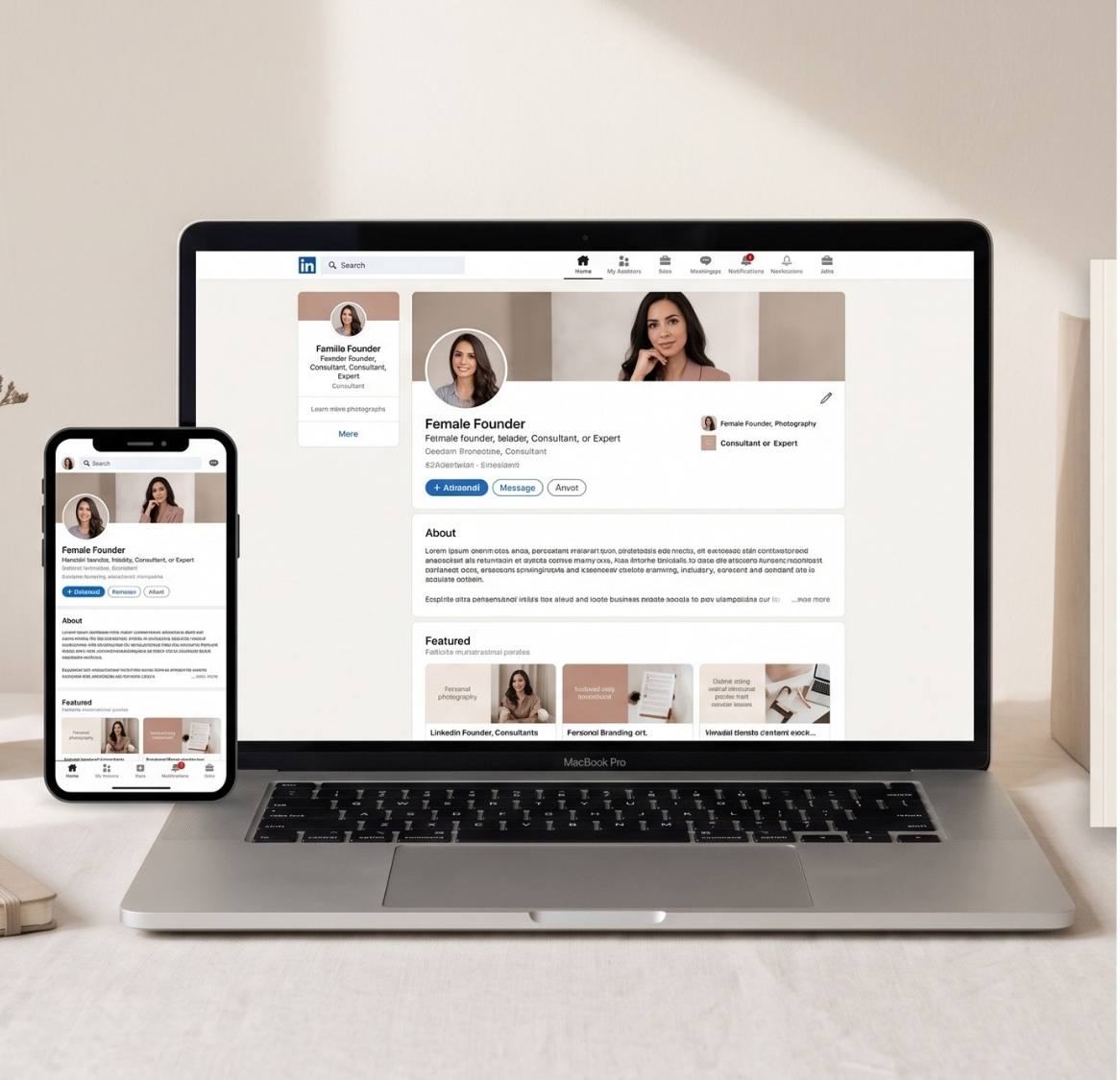 LinkedIn profile optimized for client acquisition