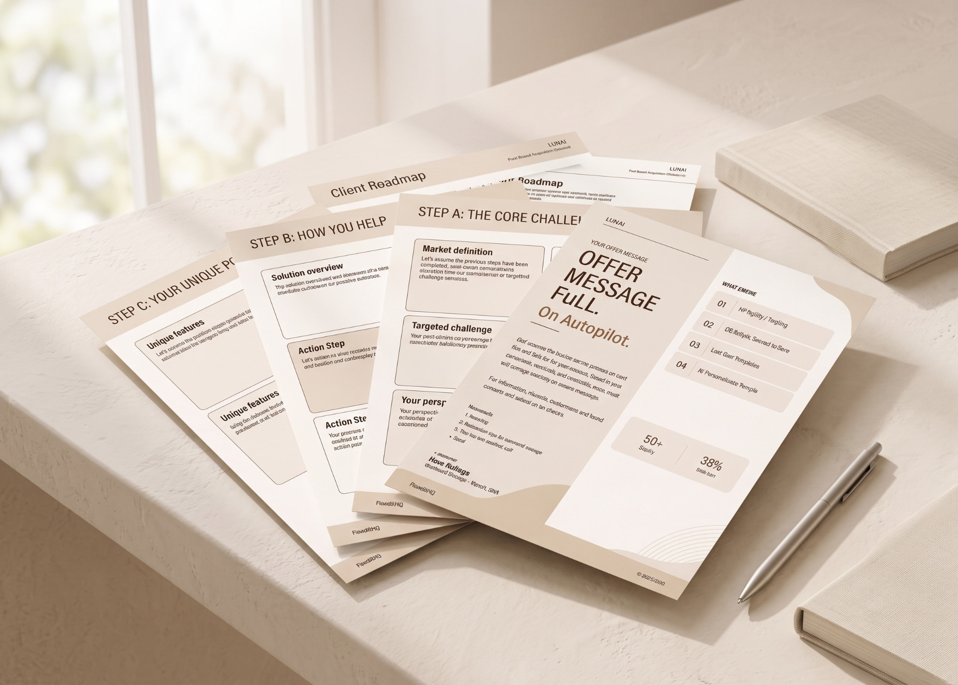 LUNAI offer message worksheets
